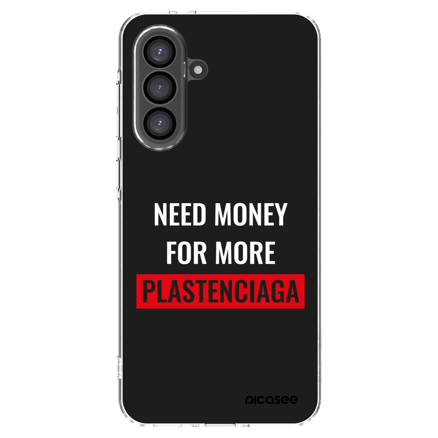 Picasee Samsung Galaxy A36 5G Hülle - Transparentes Silikon - More PLASTENCIAGA