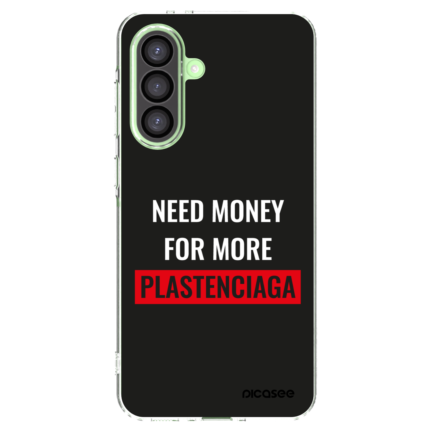 Picasee Samsung Galaxy A26 5G A266B Hülle - Transparentes Silikon - More PLASTENCIAGA