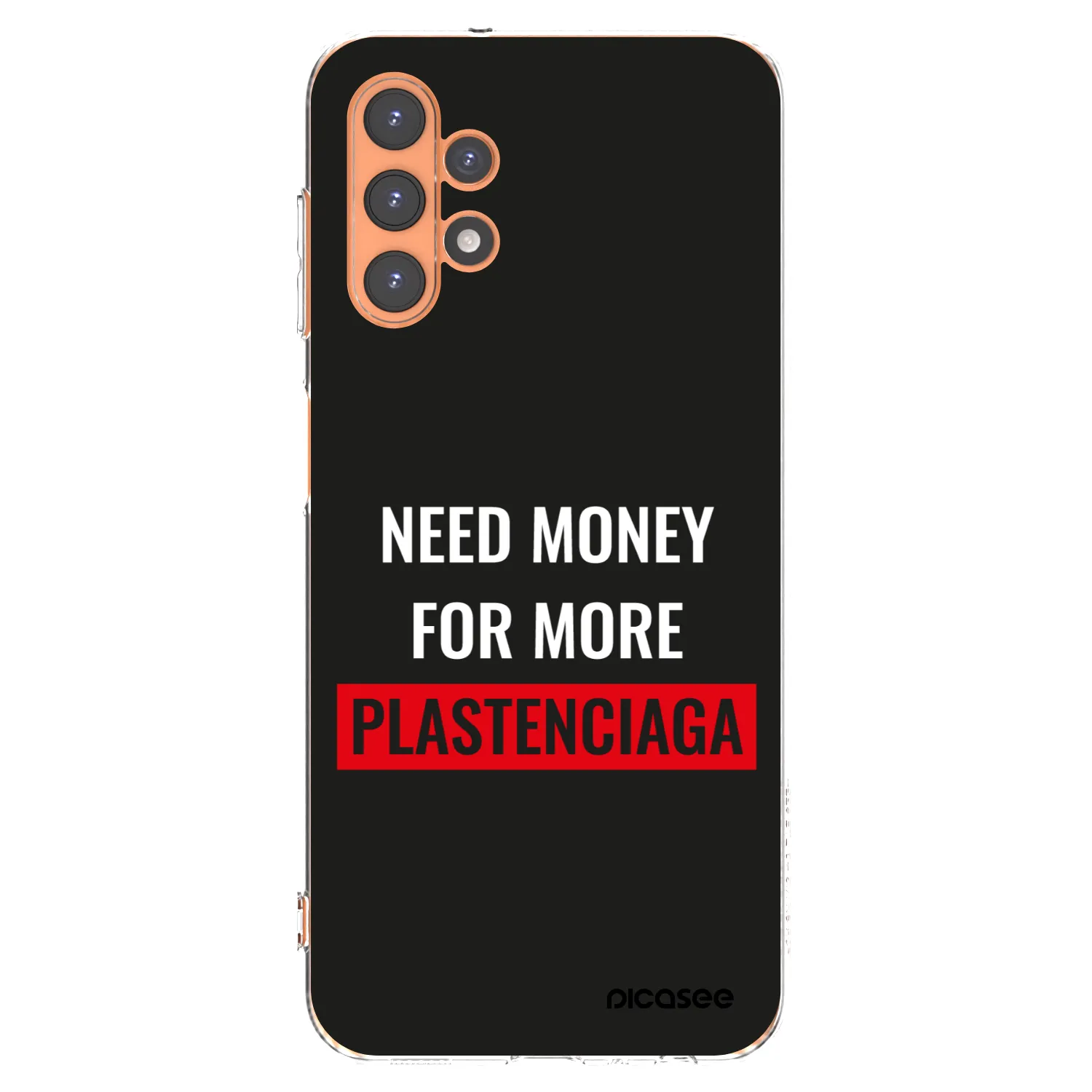 Picasee Samsung Galaxy A13 5G Hülle - Transparentes Silikon - More PLASTENCIAGA