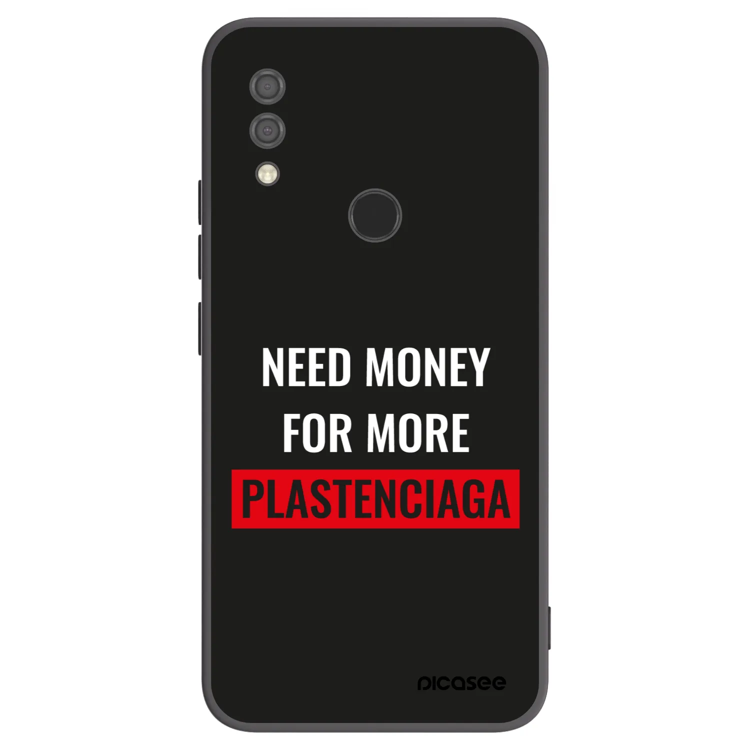 Picasee Xiaomi Redmi 7 Hülle - Schwarzes Silikon - More PLASTENCIAGA