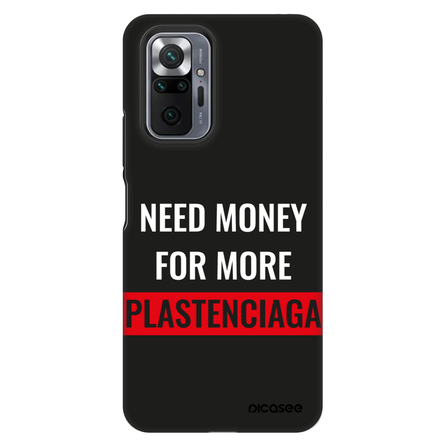 Picasee Fashion Case für Xiaomi Redmi Note 10 Pro - More PLASTENCIAGA