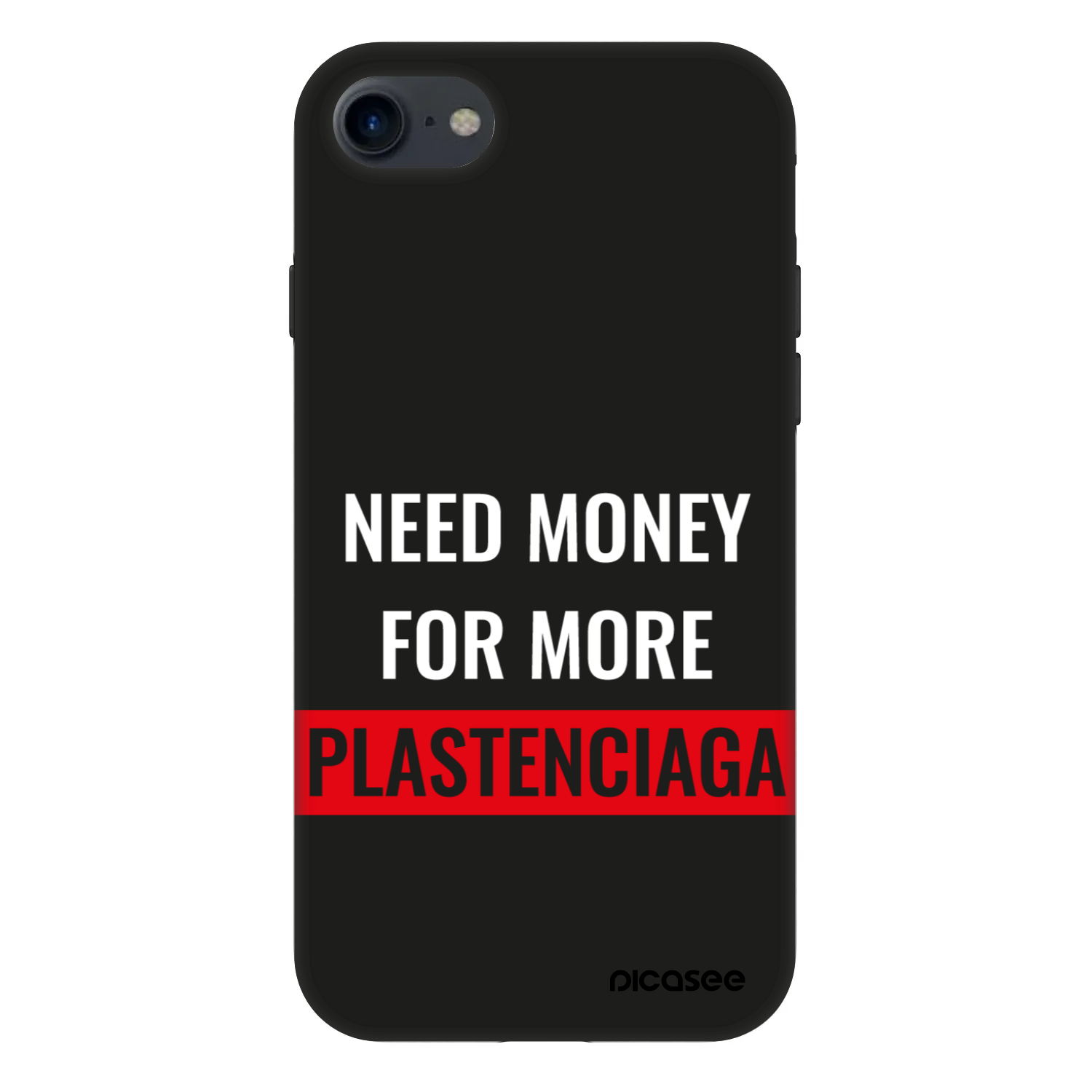 Picasee Fashion Case für Apple iPhone SE 2020 - More PLASTENCIAGA
