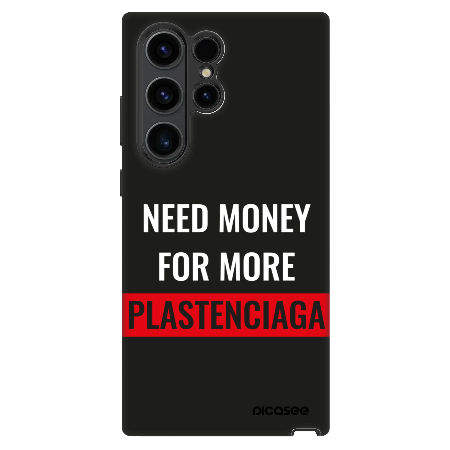 Picasee Fashion Case für Samsung Galaxy S22 Ultra 5G - More PLASTENCIAGA
