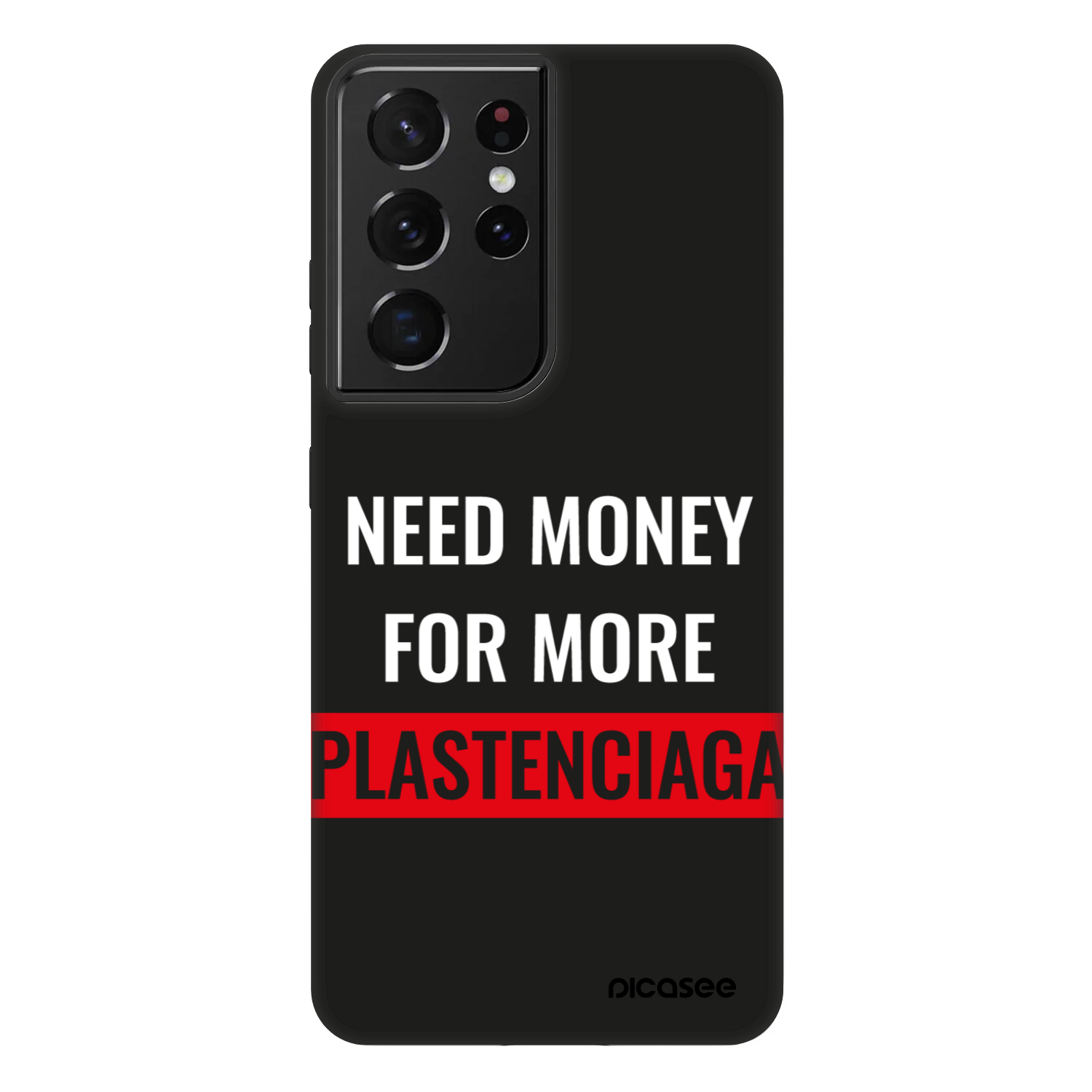 Picasee Fashion Case für Samsung Galaxy S21 Ultra 5G G998B - More PLASTENCIAGA