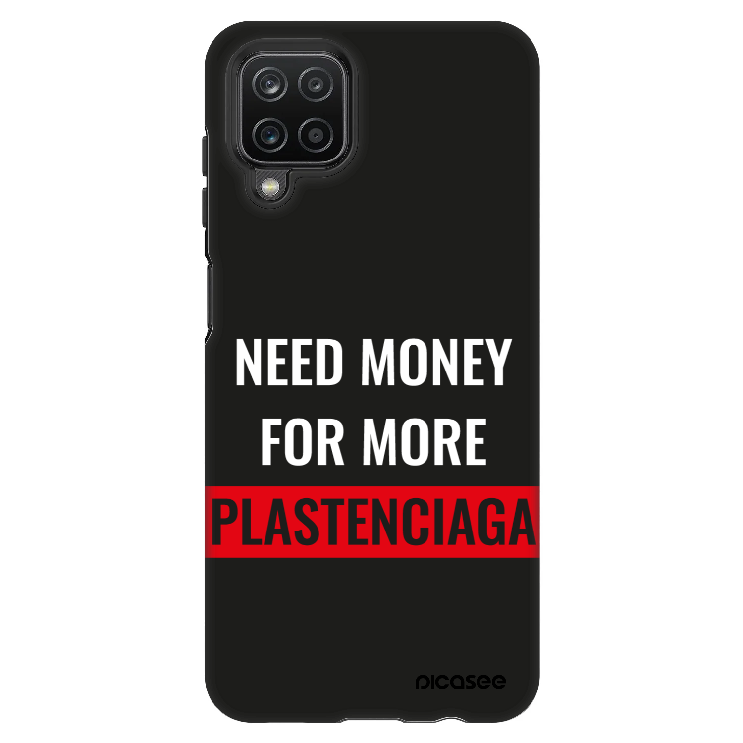 Picasee Fashion Case für Samsung Galaxy A12 A125F - More PLASTENCIAGA