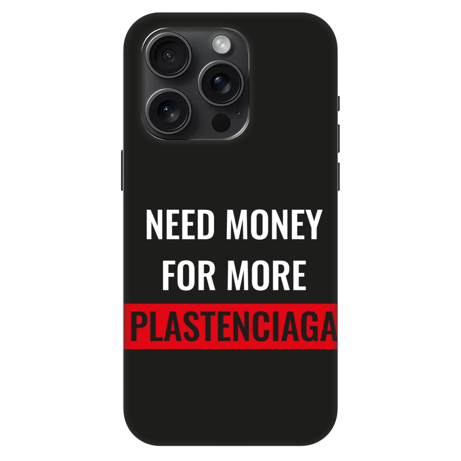 Picasee Fashion Case MagSafe für Apple iPhone 15 Pro - More PLASTENCIAGA