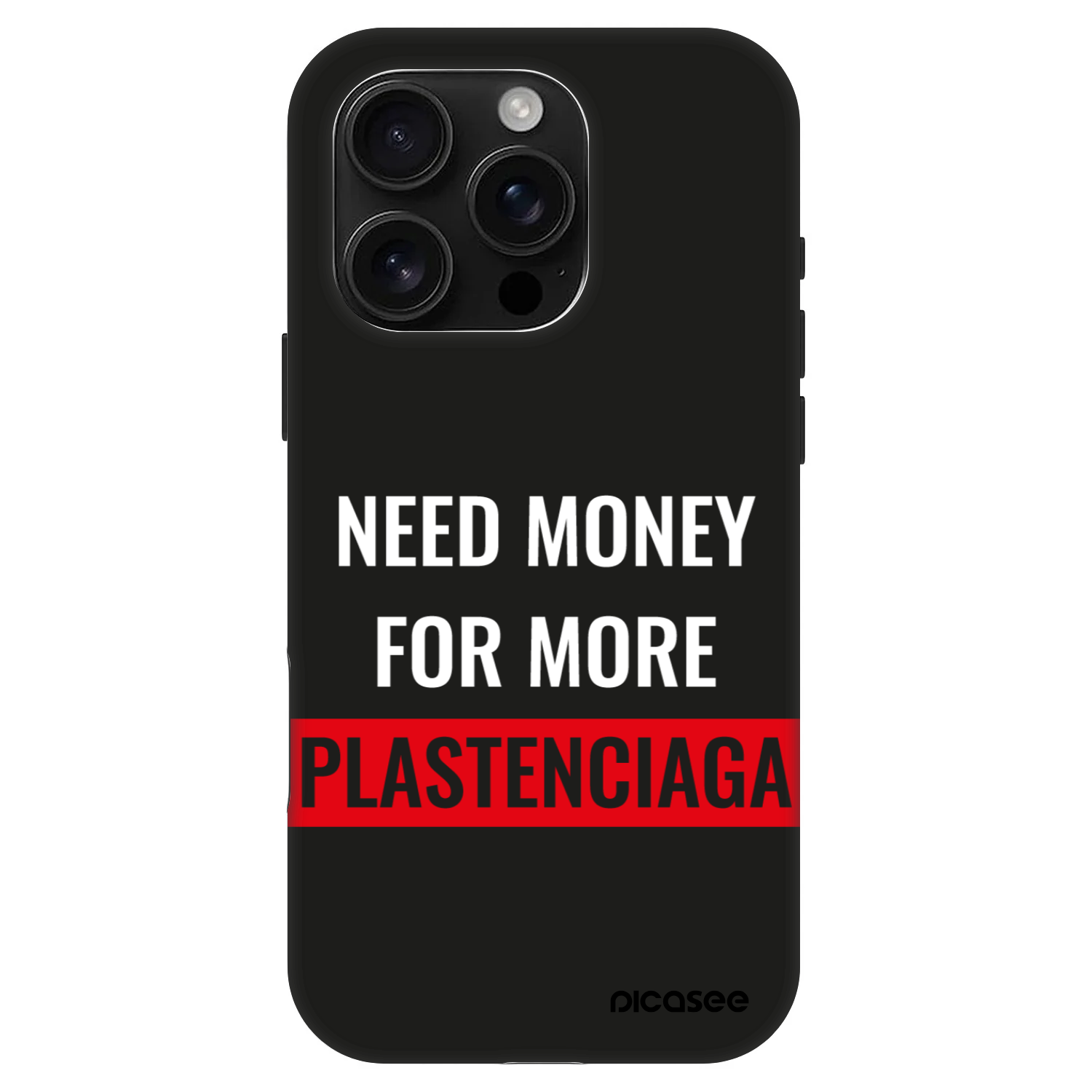 Picasee Fashion Case MagSafe für Apple iPhone 16 Pro - More PLASTENCIAGA