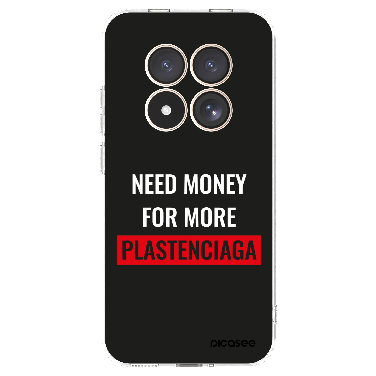 Picasee Xiaomi Redmi Note 15 Pro 4G Hülle - Transparentes Silikon - More PLASTENCIAGA