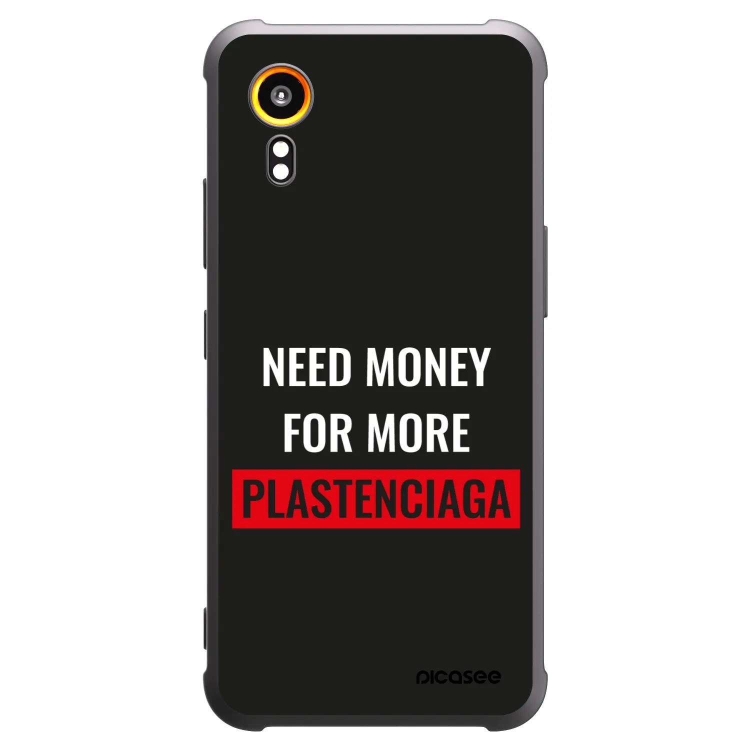 Picasee Samsung Galaxy Xcover 7 Hülle - Schwarzes Silikon - More PLASTENCIAGA
