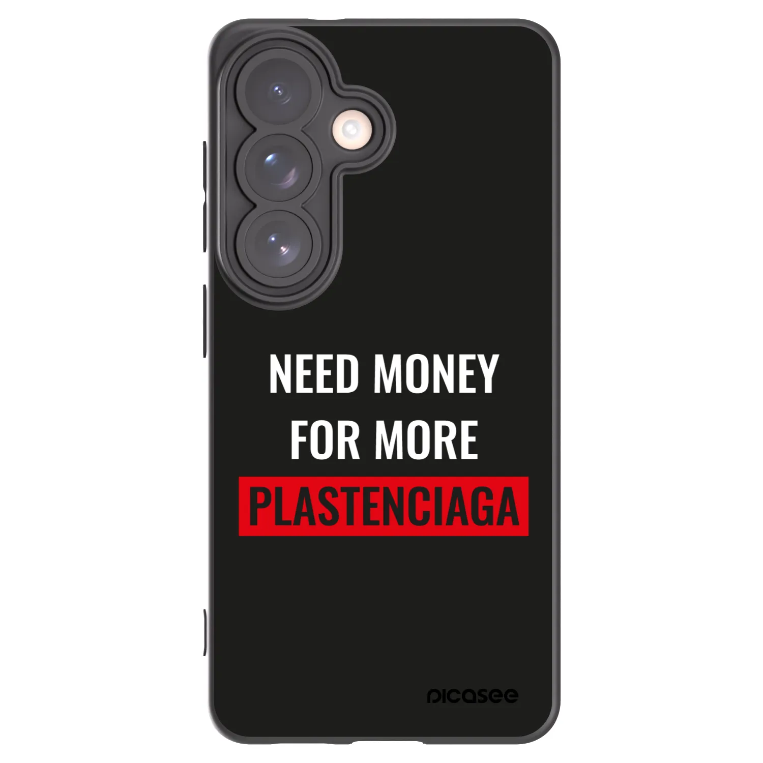 Picasee Samsung Galaxy S26 Hülle - Schwarzes Silikon - More PLASTENCIAGA