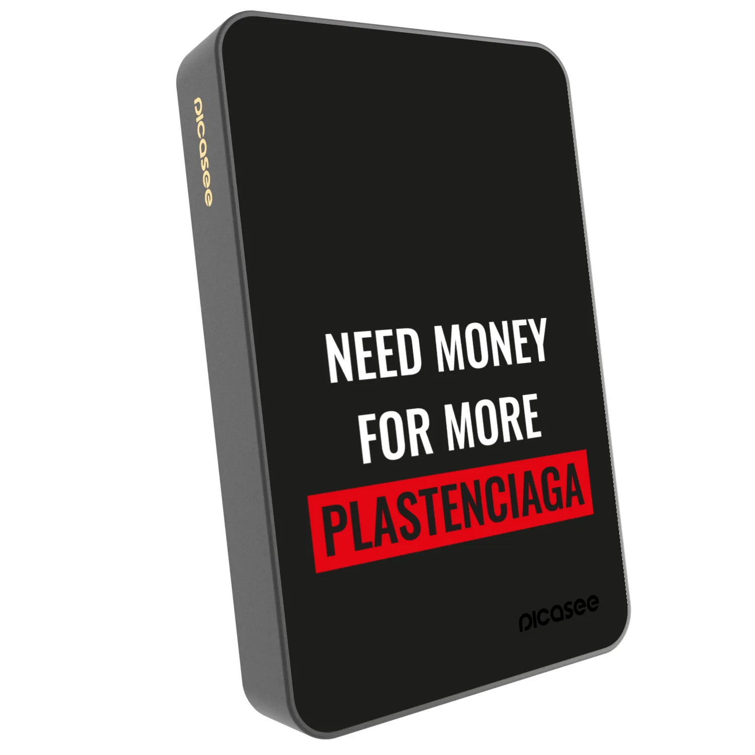 Picasee Powerbank mit MagSafe 10 000 mAh Grau - More PLASTENCIAGA