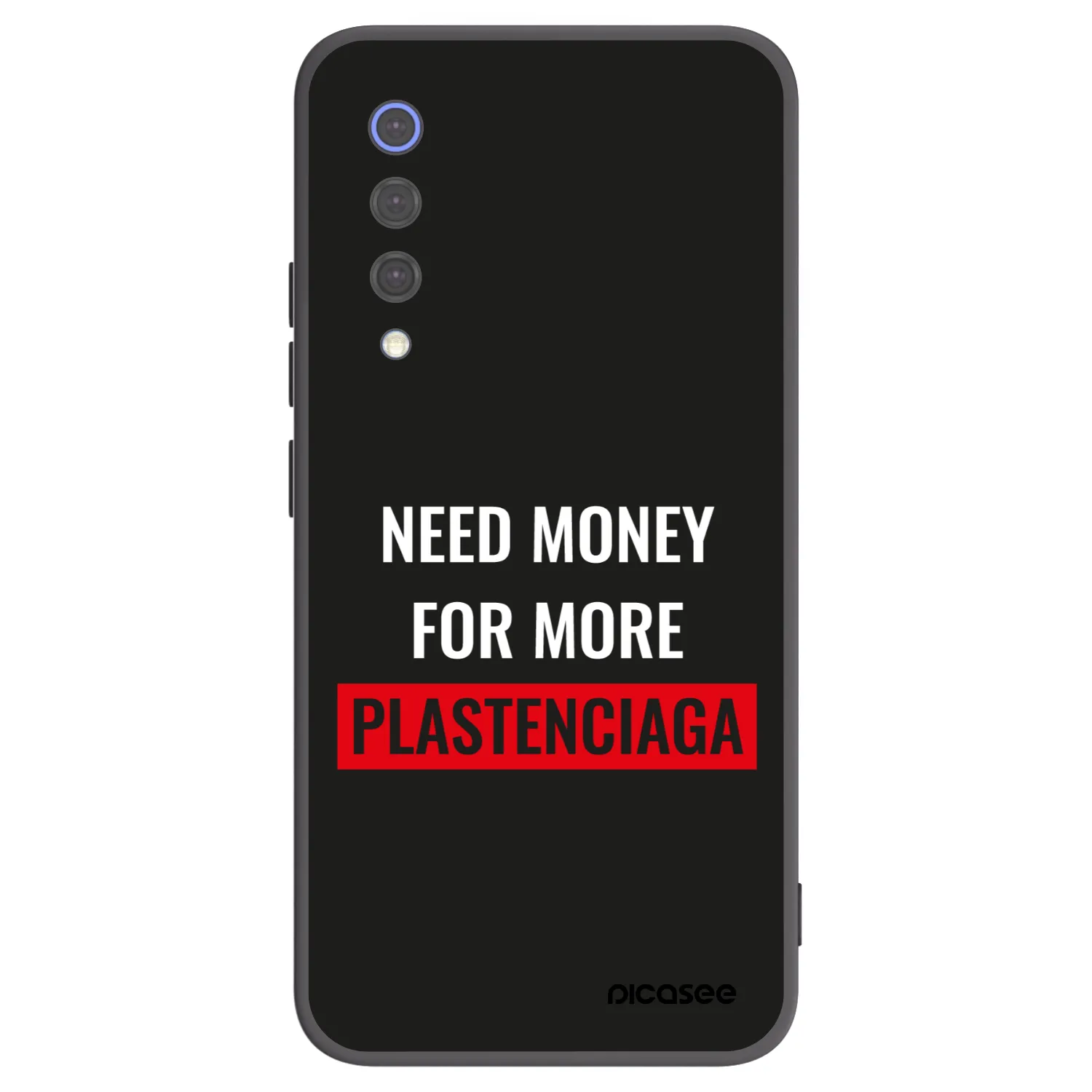 Picasee Xiaomi Mi 9 SE Hülle - Schwarzes Silikon - More PLASTENCIAGA