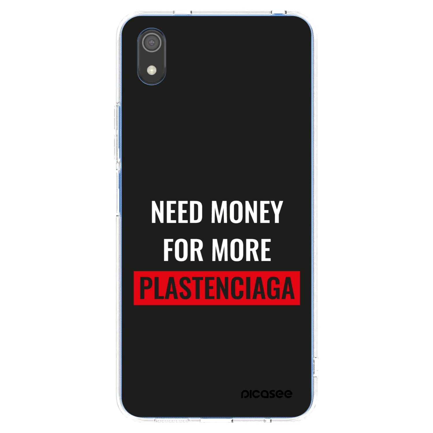 Picasee Xiaomi Redmi 7A Hülle - Transparentes Silikon - More PLASTENCIAGA