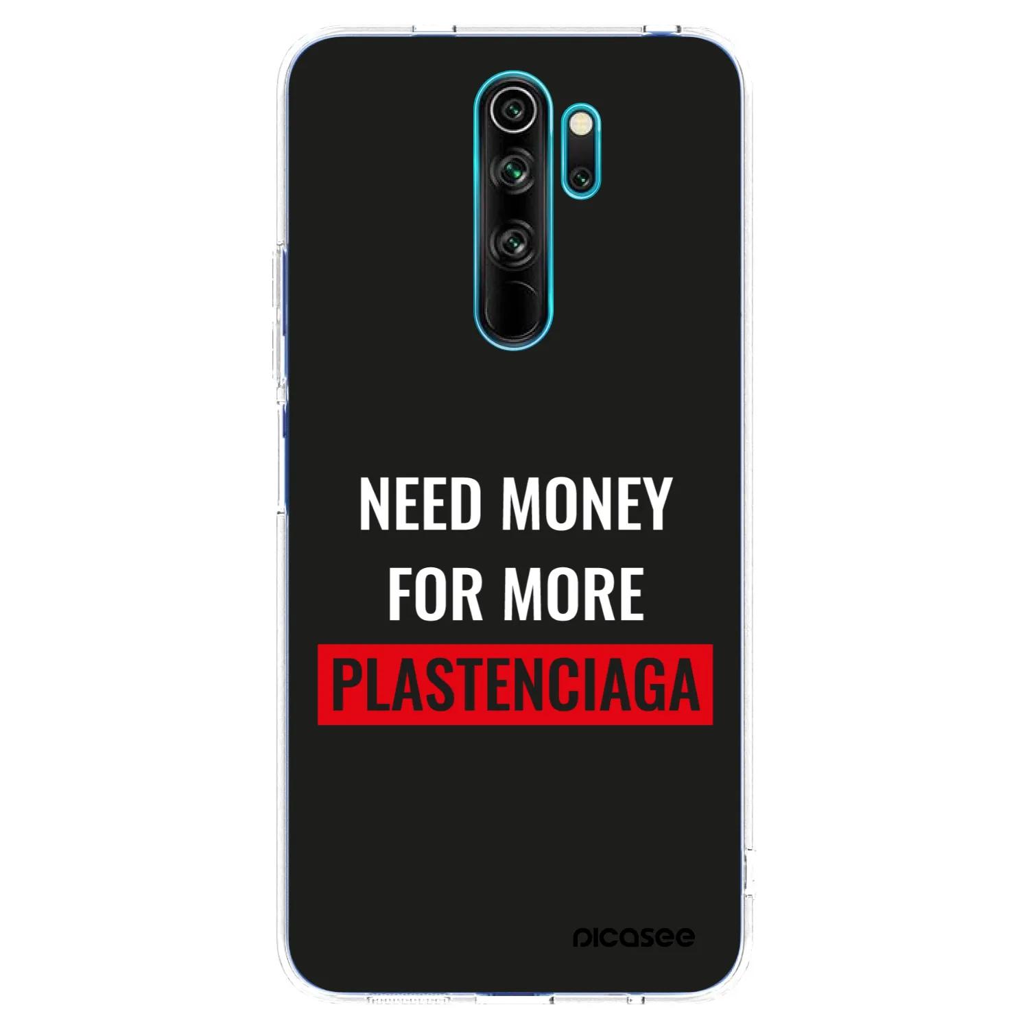 Picasee Xiaomi Redmi Note 8 Pro Hülle - Transparentes Silikon - More PLASTENCIAGA