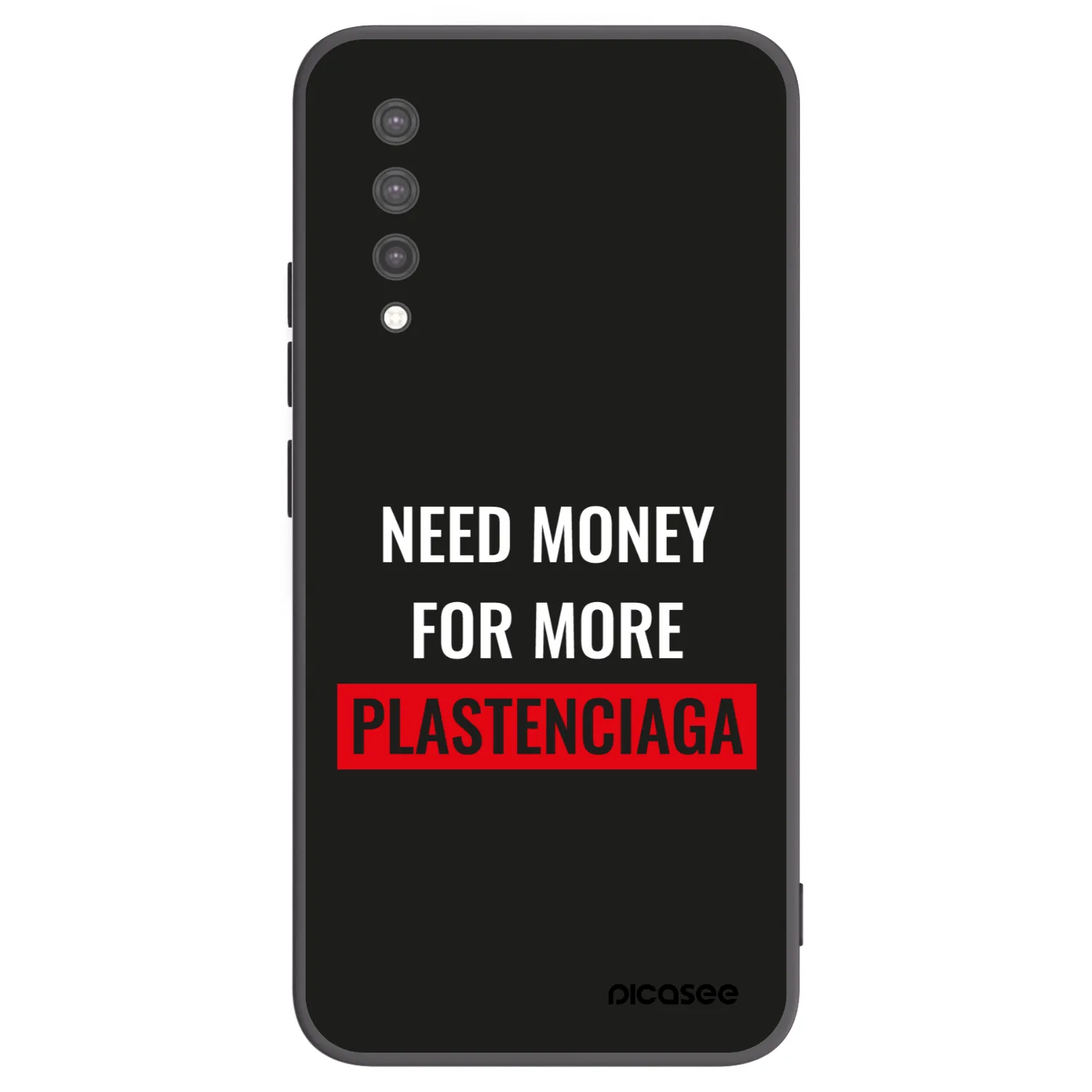 Picasee Xiaomi Mi 9 Lite Hülle - Schwarzes Silikon - More PLASTENCIAGA