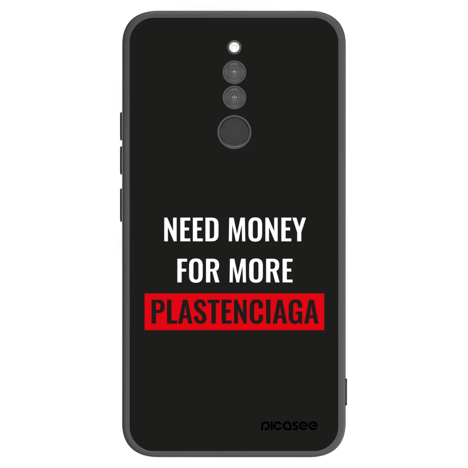 Picasee Xiaomi Redmi 8 Hülle - Schwarzes Silikon - More PLASTENCIAGA