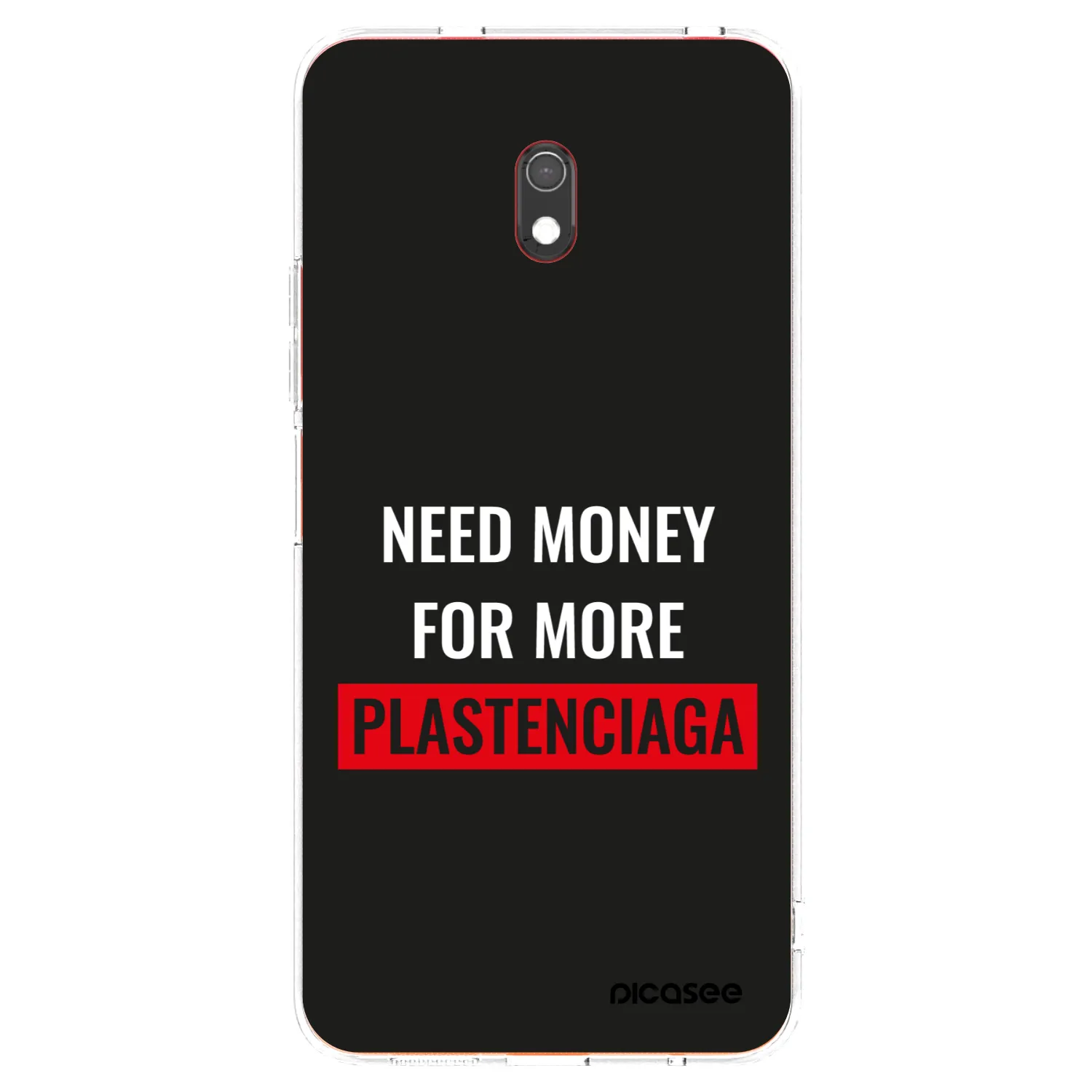 Picasee Xiaomi Redmi 8A Hülle - Transparentes Silikon - More PLASTENCIAGA