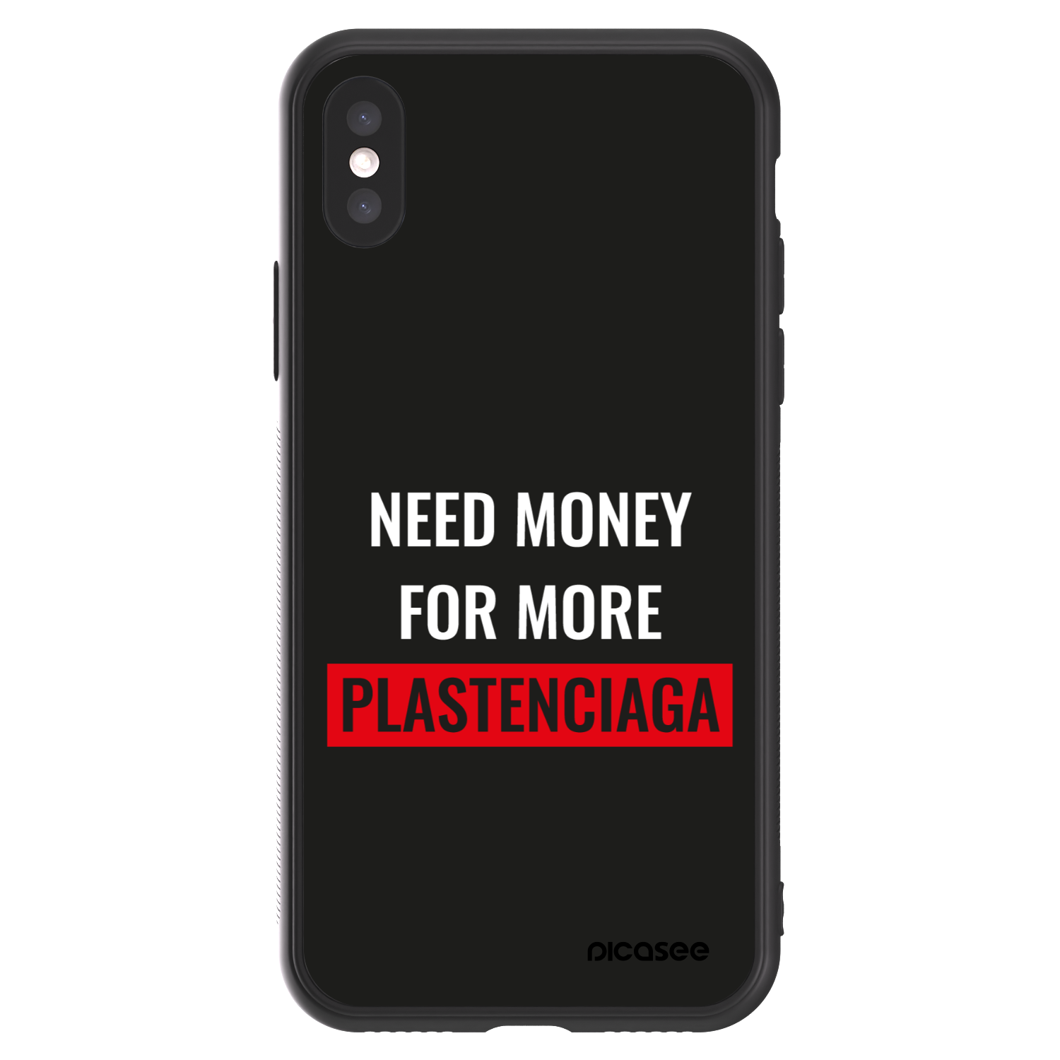 Picasee ULTIMATE CASE für Apple iPhone X/XS - More PLASTENCIAGA