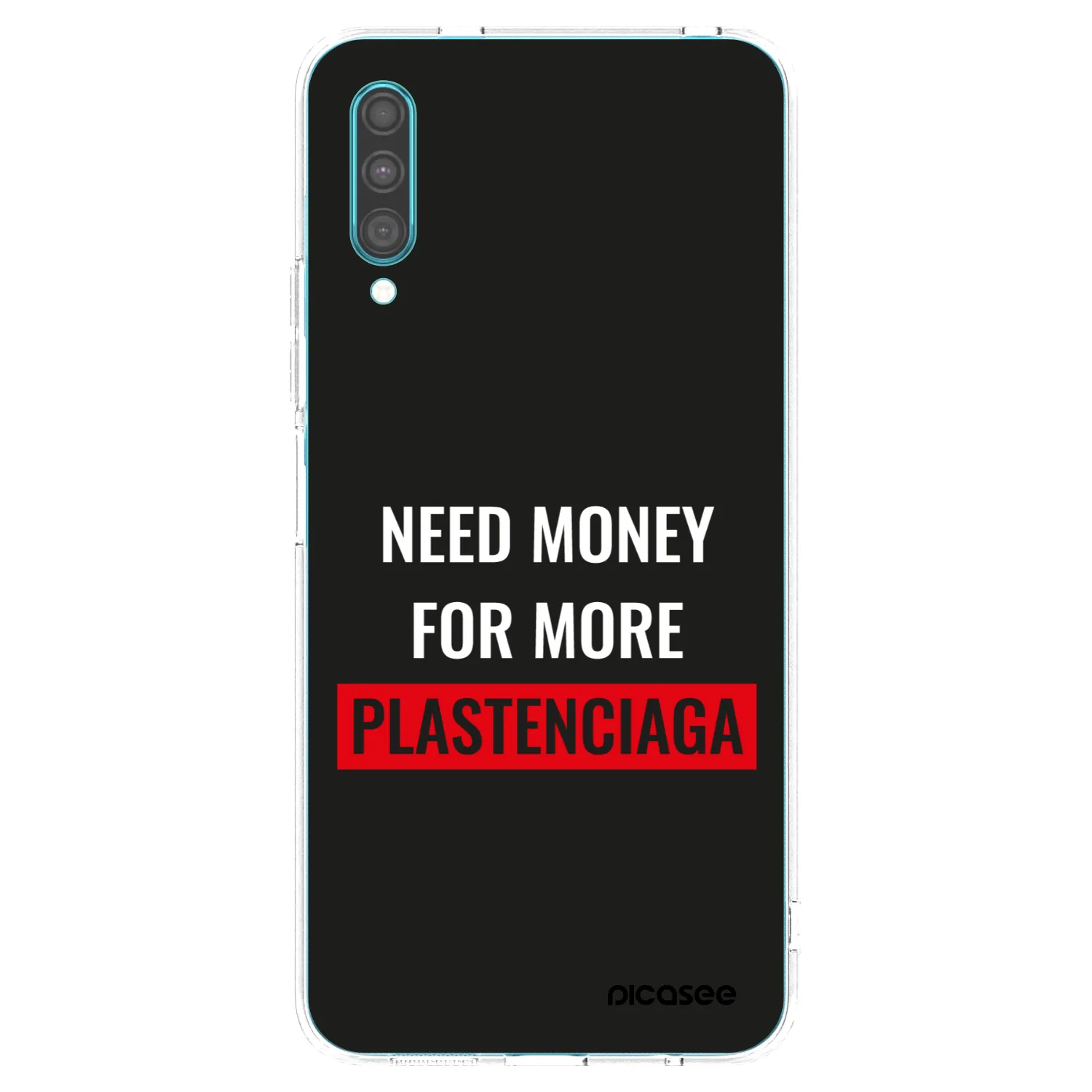 Picasee Samsung Galaxy A30s A307F Hülle - Transparentes Silikon - More PLASTENCIAGA