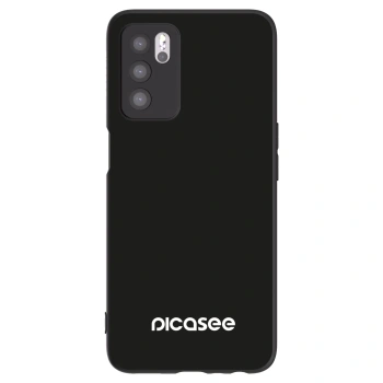 Picasee OPPO A16 Hülle - Schwarzes Silikon - Picasee