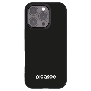 Picasee Apple iPhone 16 Pro Hülle - Schwarzes Silikon - Picasee