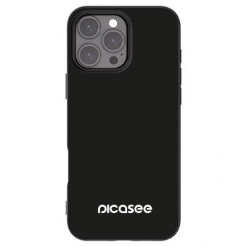 Picasee Apple iPhone 16 Pro Max Hülle - Schwarzes Silikon - Picasee