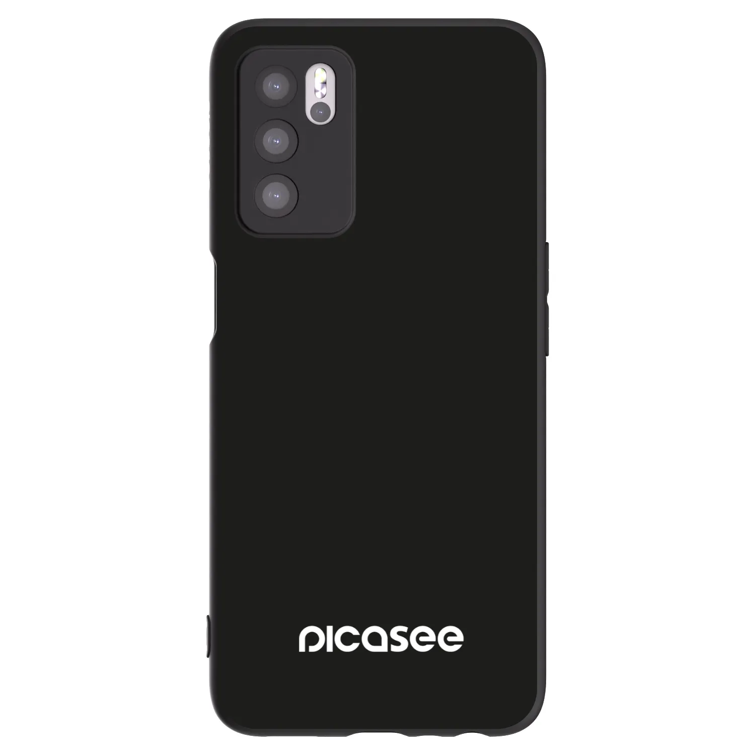 Picasee OPPO A16 Hülle - Schwarzes Silikon - Picasee