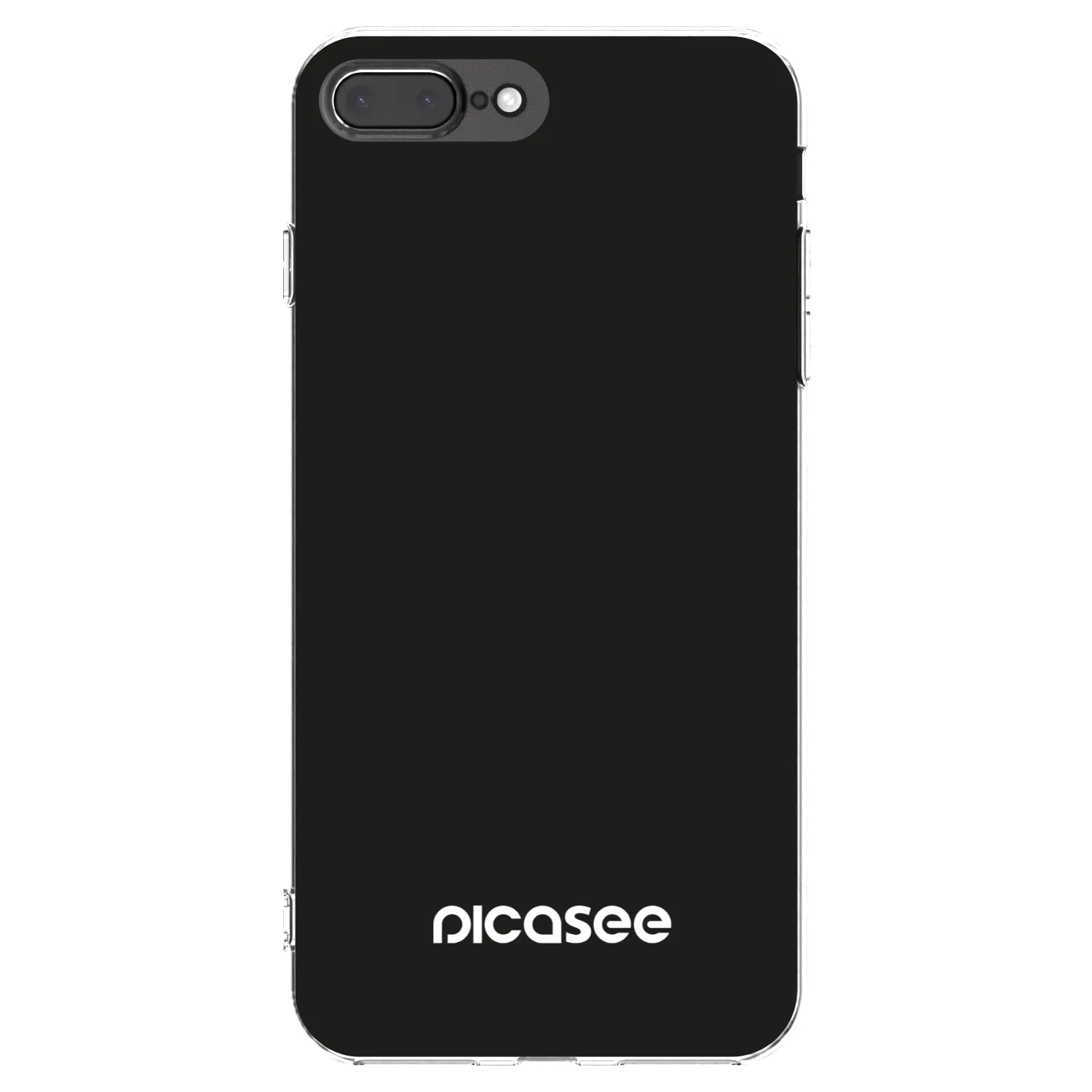 Picasee Apple iPhone 8 Plus Hülle - Transparentes Silikon - Picasee