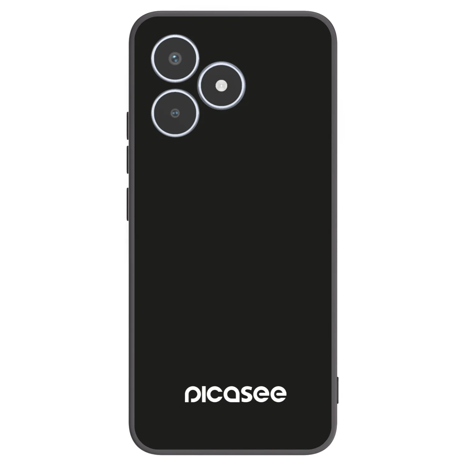 Picasee Realme C53 Hülle - Schwarzes Silikon - Picasee