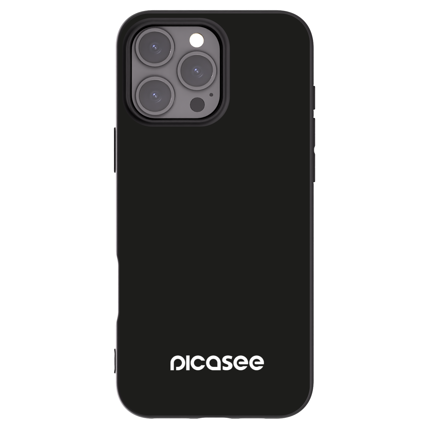 Picasee Apple iPhone 16 Pro Max Hülle - Schwarzes Silikon - Picasee