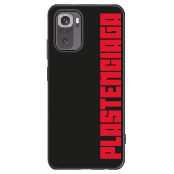 Picasee Xiaomi Redmi Note 10S Hülle - Schwarzes Silikon - Plastenciaga