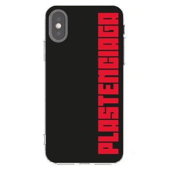 Picasee Apple iPhone X/XS Hülle - Transparentes Silikon - Plastenciaga