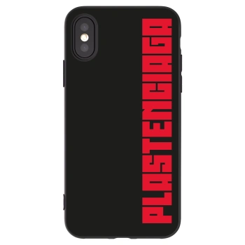 Picasee Apple iPhone X/XS Hülle - Schwarzes Silikon - Plastenciaga