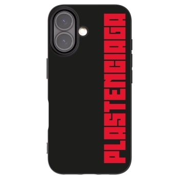 Picasee Apple iPhone 16 Hülle - Schwarzes Silikon - Plastenciaga