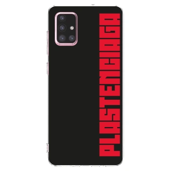 Picasee Samsung Galaxy A71 A715F Hülle - Transparentes Silikon - Plastenciaga