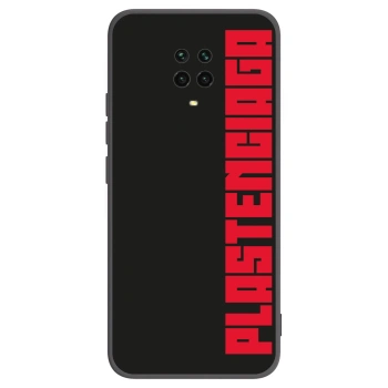 Picasee Xiaomi Redmi Note 9 Pro Hülle - Schwarzes Silikon - Plastenciaga