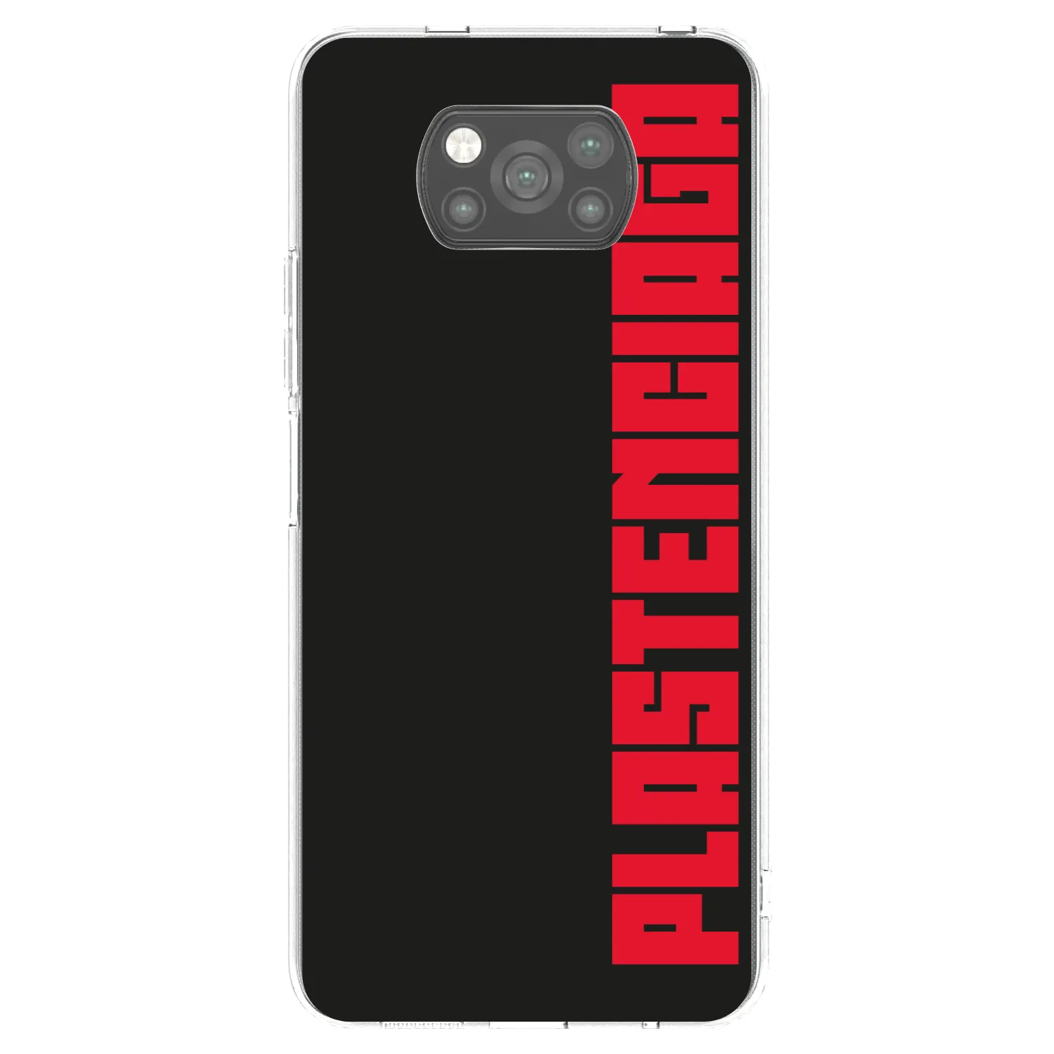 Picasee Xiaomi Poco X3 Hülle - Schwarzes Silikon - Plastenciaga