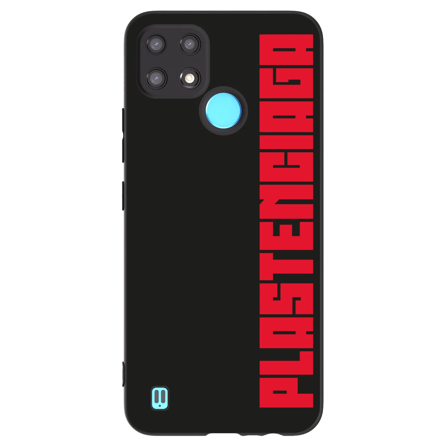 Picasee Realme C21 Hülle - Schwarzes Silikon - Plastenciaga