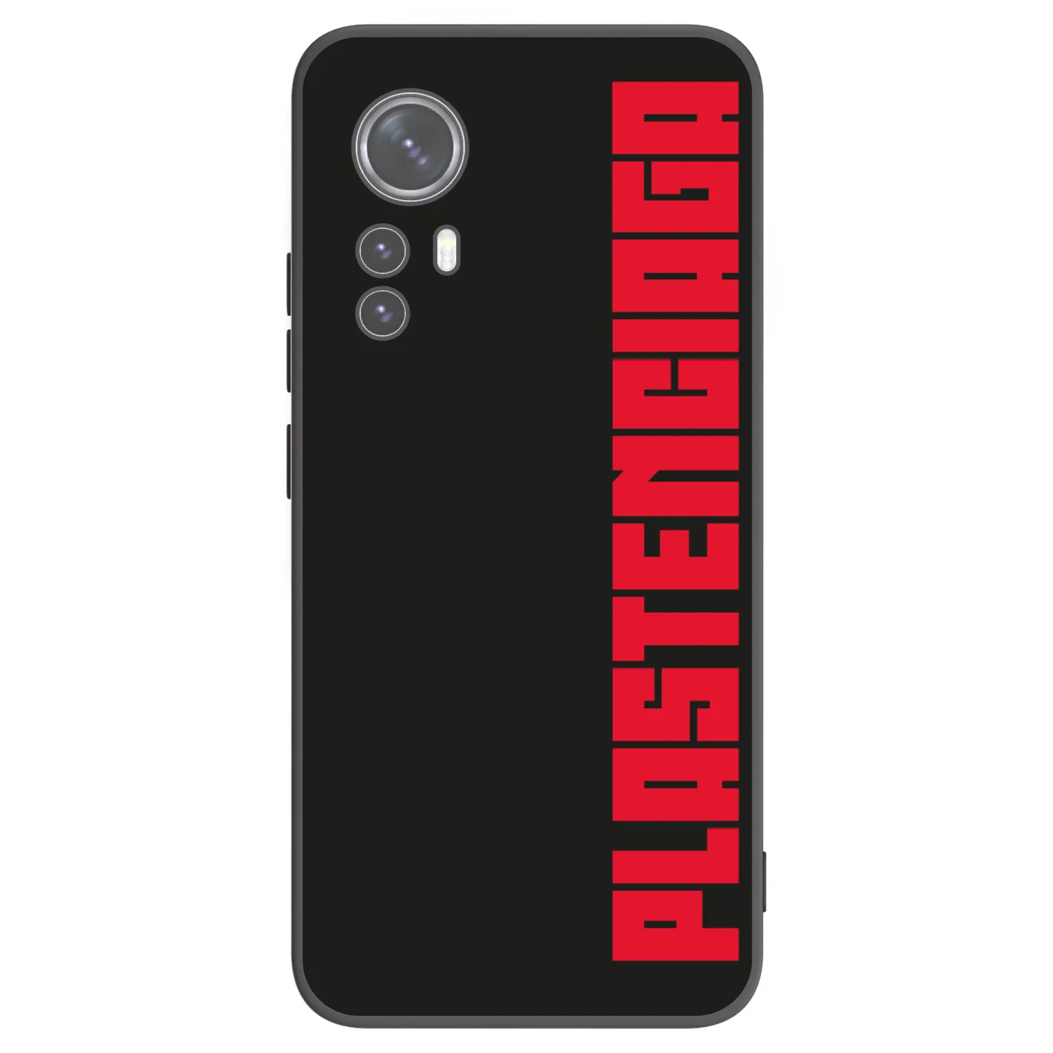 Picasee Xiaomi 12 Hülle - Schwarzes Silikon - Plastenciaga