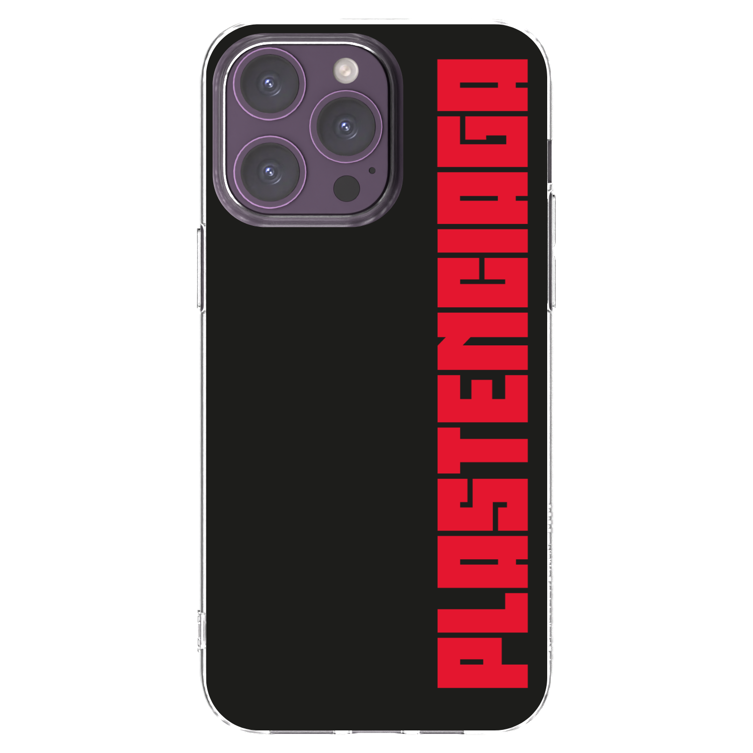 Picasee Apple iPhone 14 Pro Max Hülle - Transparentes Silikon - Plastenciaga