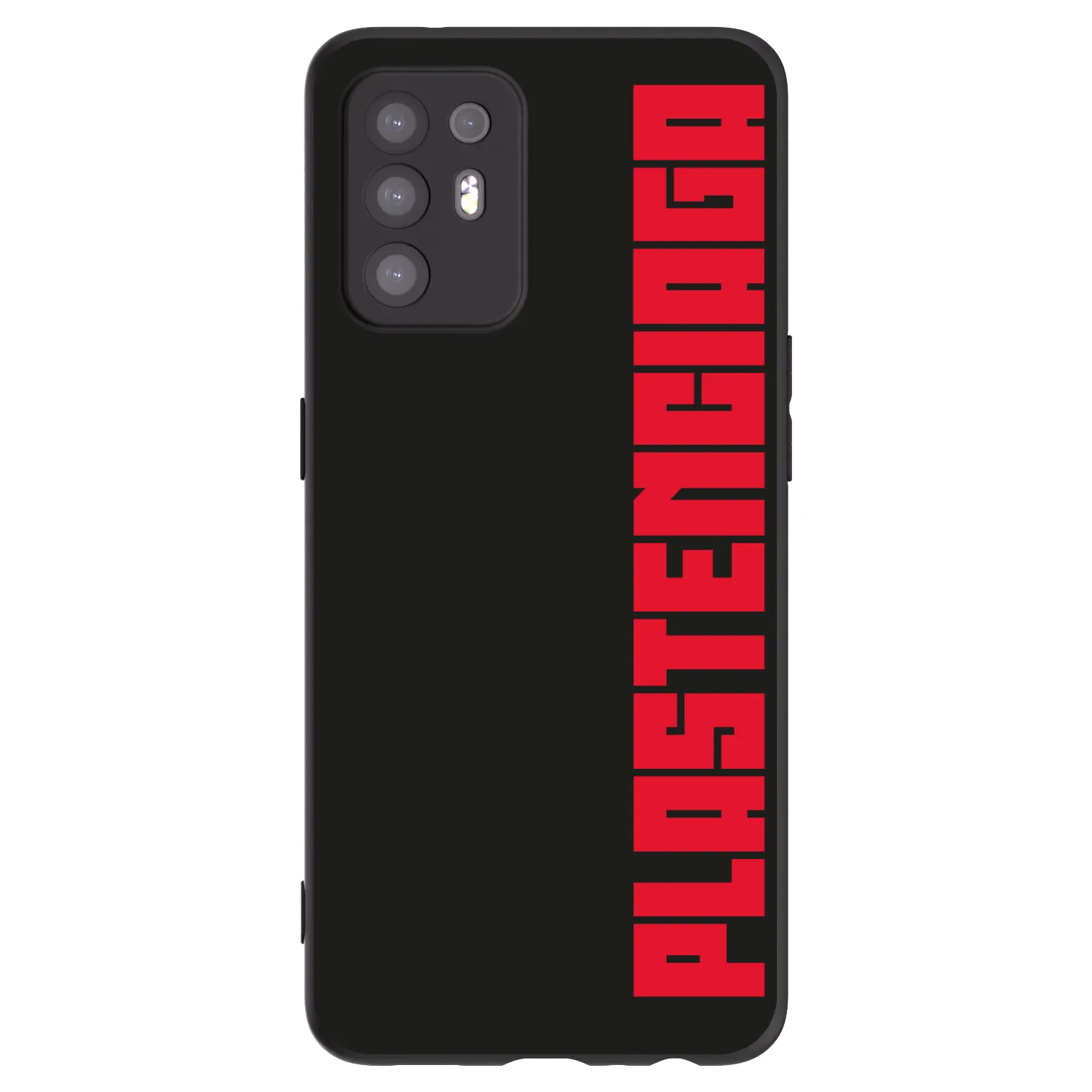 Picasee OPPO A94 5G Hülle - Schwarzes Silikon - Plastenciaga