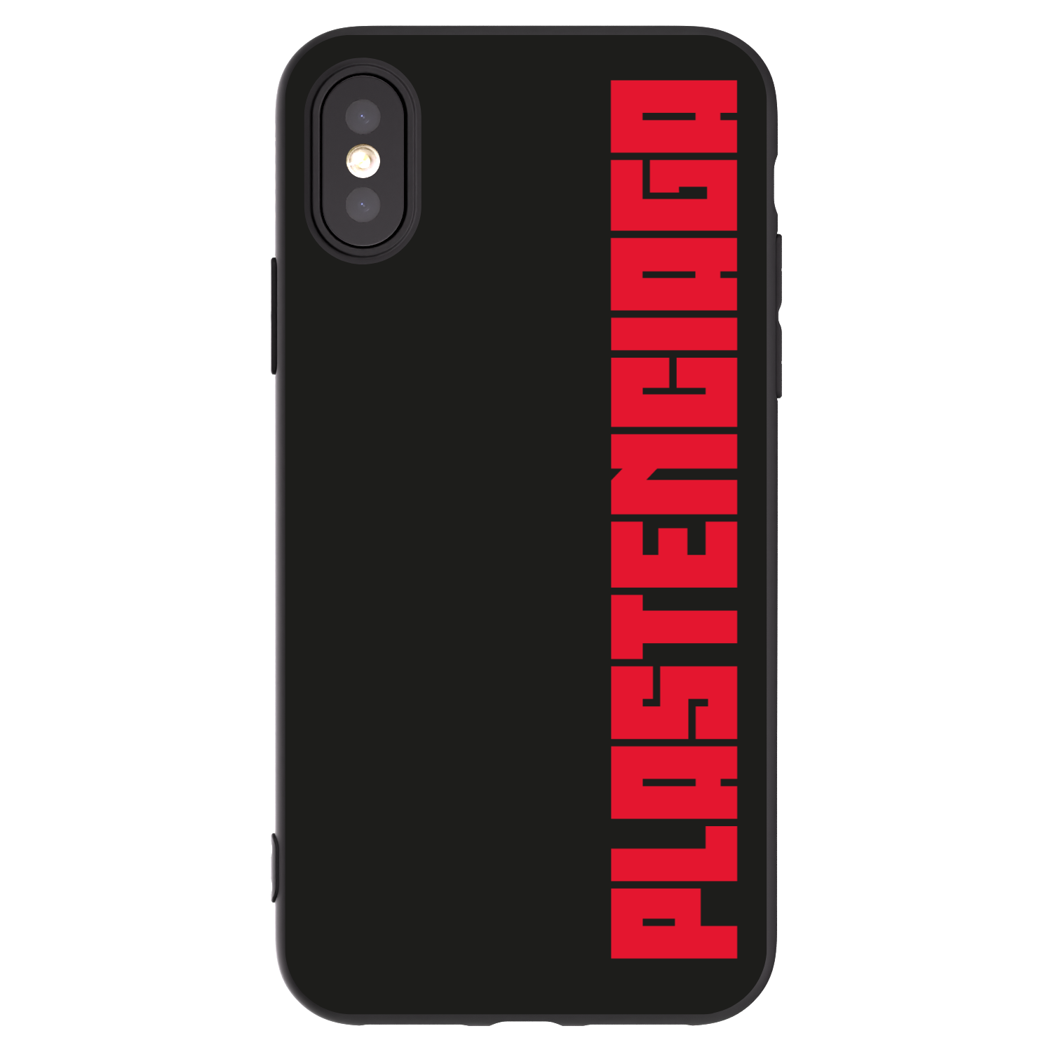 Picasee Apple iPhone X/XS Hülle - Schwarzes Silikon - Plastenciaga