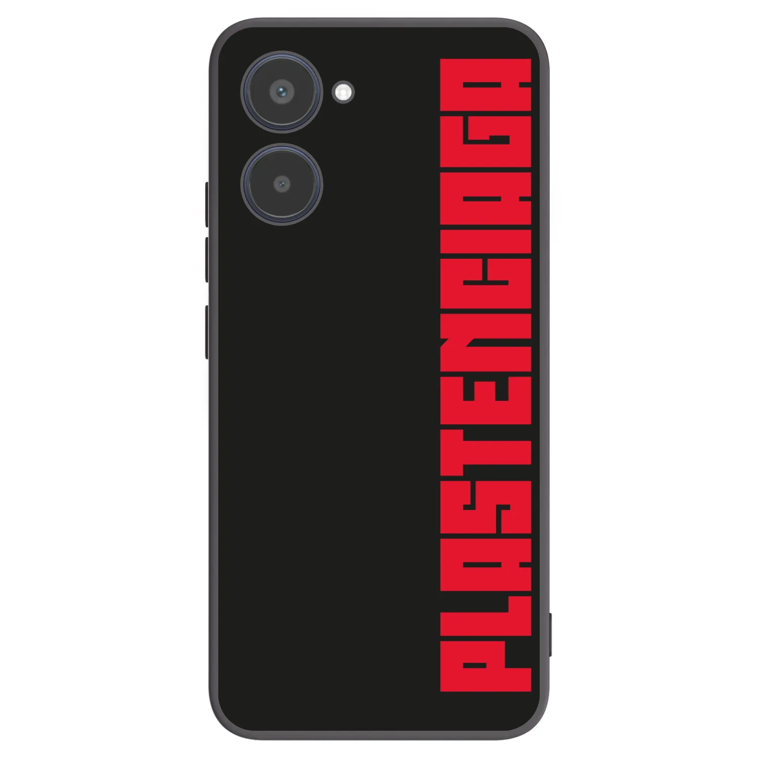 Picasee Realme 10 4G Hülle - Schwarzes Silikon - Plastenciaga