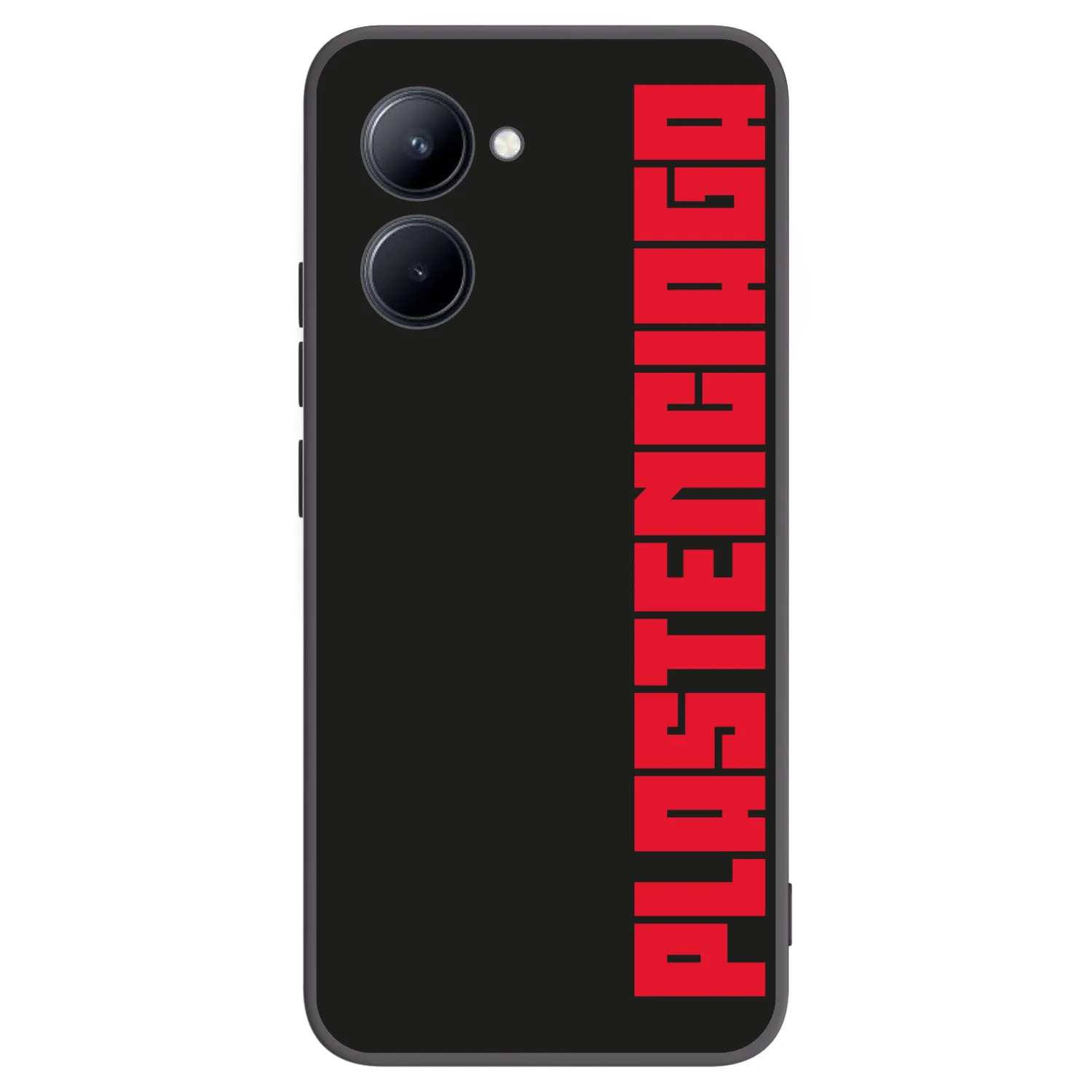 Picasee Realme C33 (2023) Hülle - Schwarzes Silikon - Plastenciaga