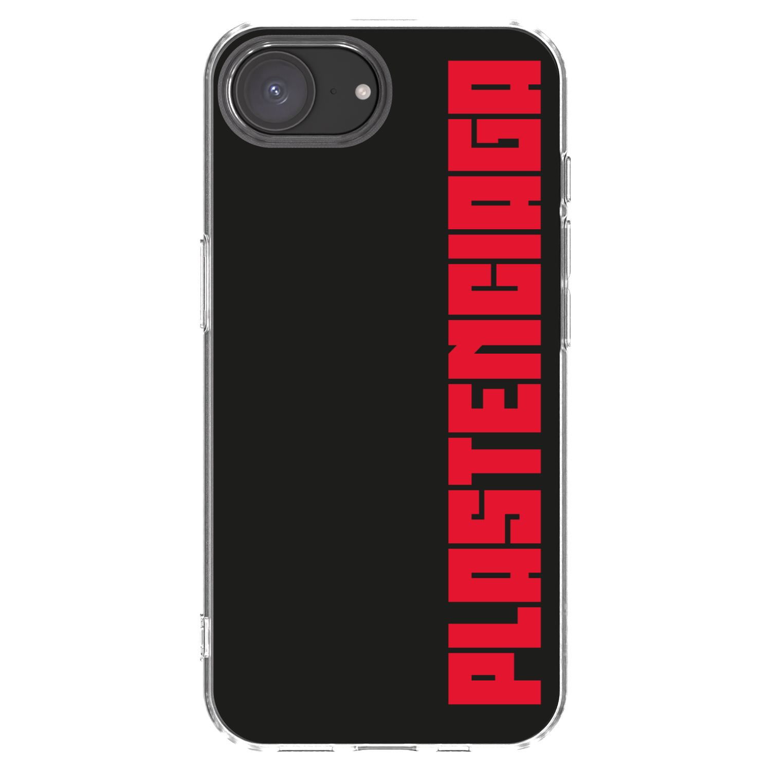 Picasee Apple iPhone 16e Hülle - Transparentes Silikon - Plastenciaga