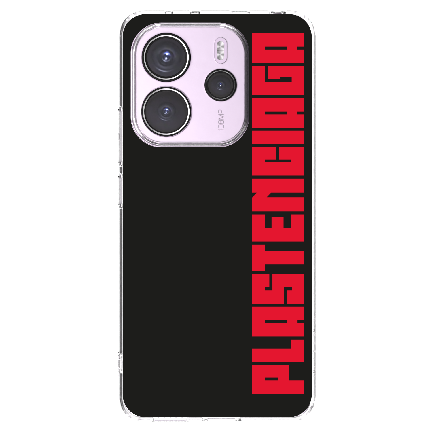 Picasee Xiaomi Redmi Note 14 4G Hülle - Transparentes Silikon - Plastenciaga
