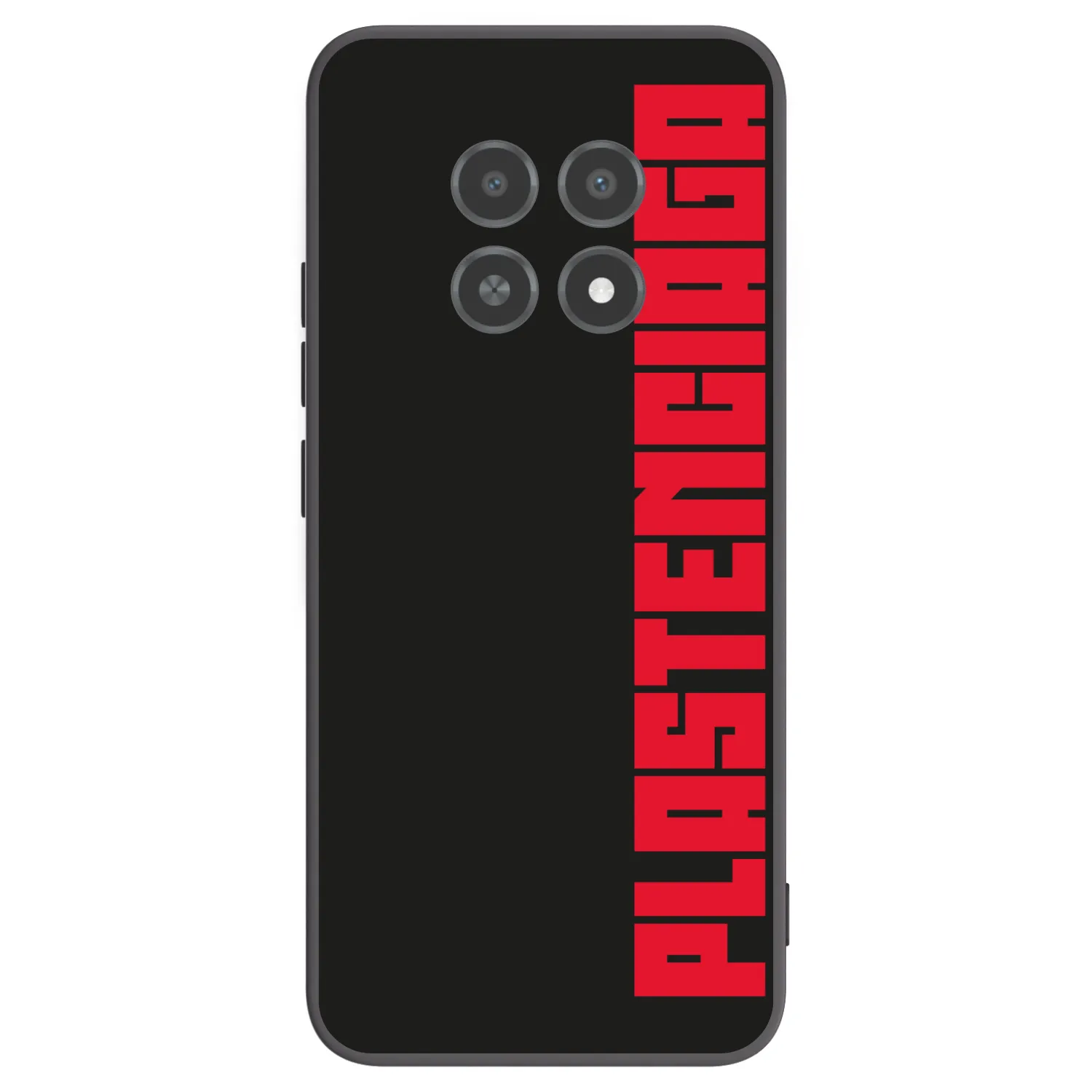 Picasee Realme 12X Hülle - Schwarzes Silikon - Plastenciaga