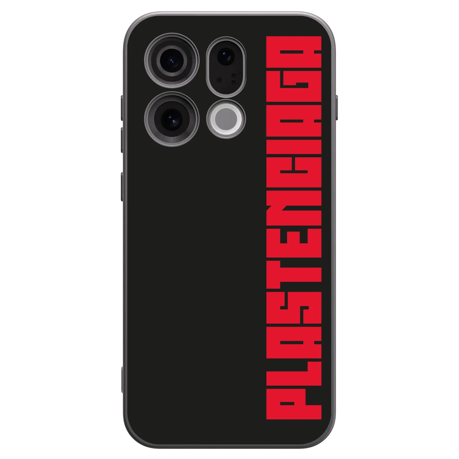 Picasee OPPO Find X9 Hülle - Schwarzes Silikon - Plastenciaga