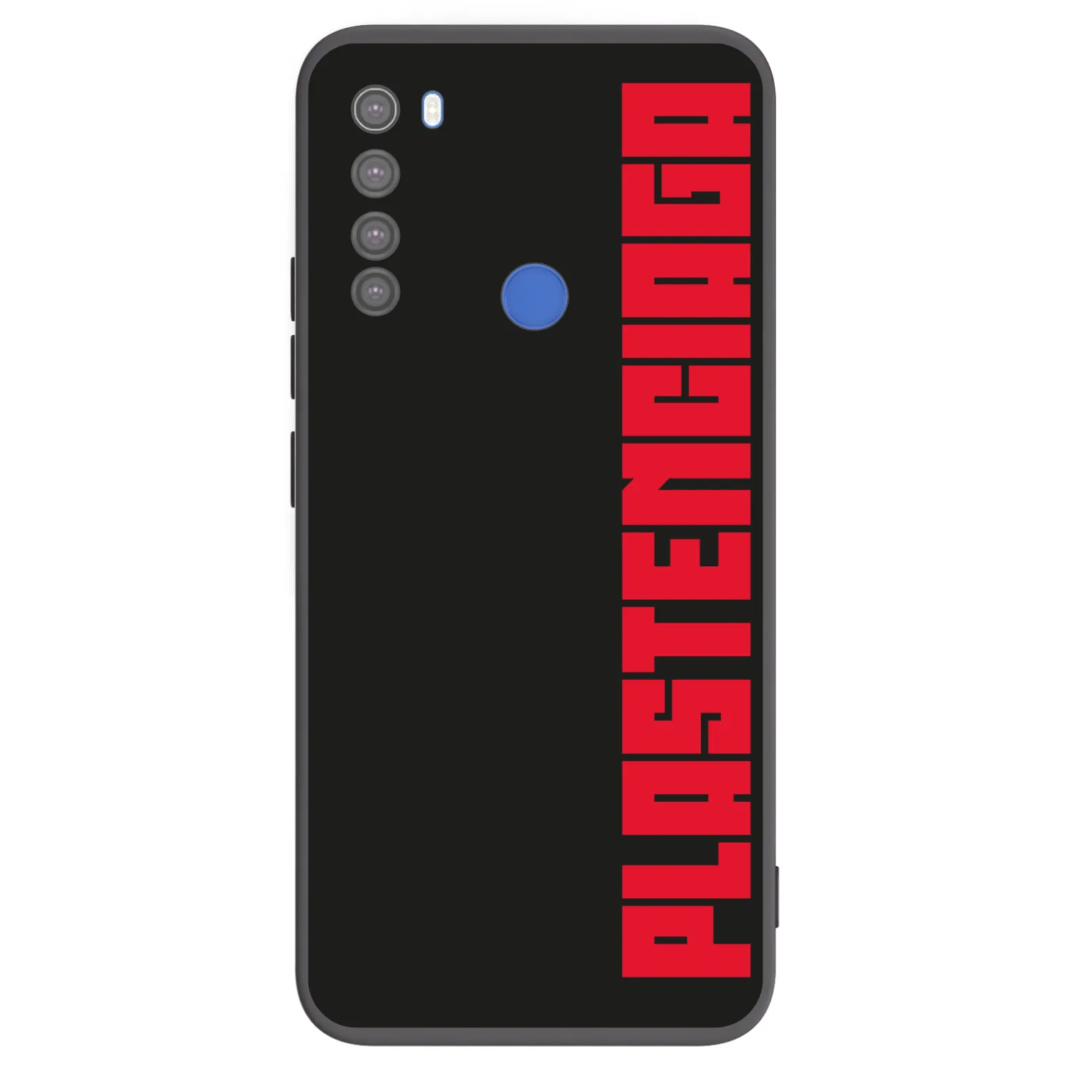 Picasee Xiaomi Redmi Note 8T Hülle - Schwarzes Silikon - Plastenciaga