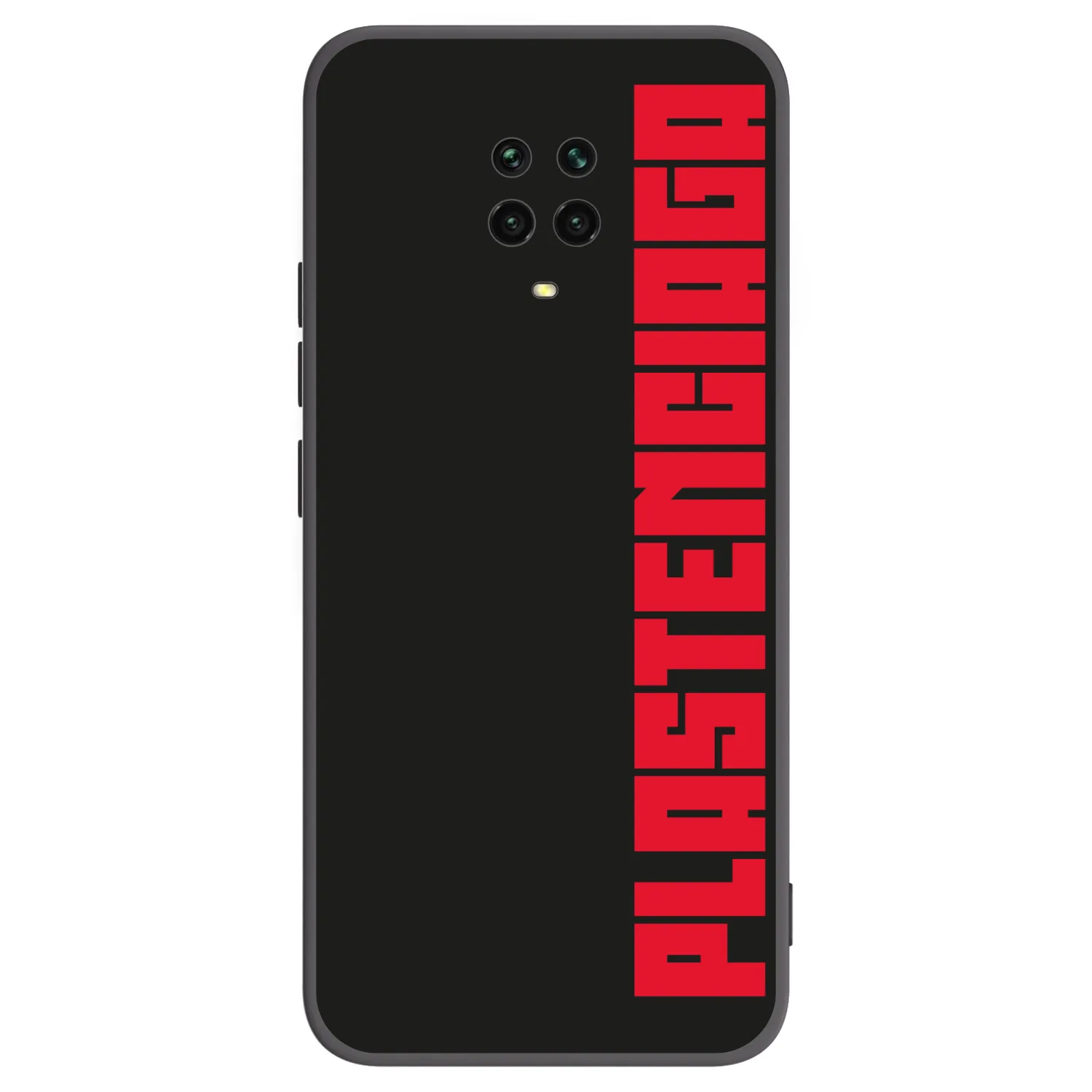 Picasee Xiaomi Redmi Note 9 Pro Hülle - Schwarzes Silikon - Plastenciaga